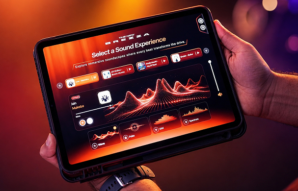 iPad-controlled sound experience for the Maruti Suzuki Brezza launch.